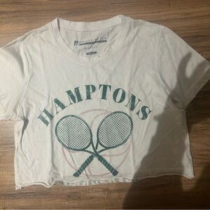 Prince Peter Collection Green and White Hamptons Tennis Tee